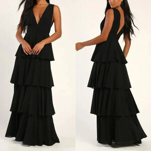 Lulu's Black Maxi Dress